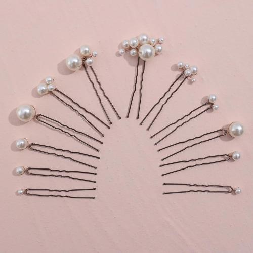 12 Pieces Bridal Hair Accessories Pearl Wedding Hair Pins Handmade Bridal Hair Pins for Wedding Brides Women Girls