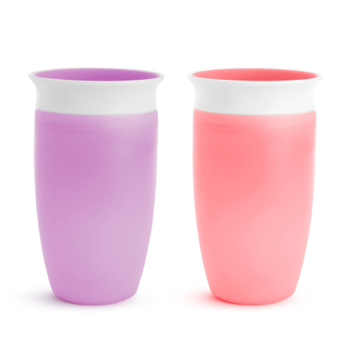 COLOR GREEN Munchkin 2-Pack 10-oz. Miracle® 360° Trainer Cup