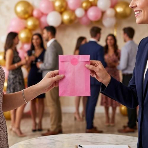 Quotidian Hot Pink Flat Greaseproof Paper Cookie Bags 4x6 in, 100 Count