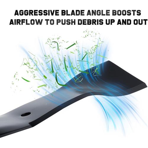 Grasscool 406712 532406712 Mower Mulching Blade for Craftsman Husqvarna 21 inch Deck Push Walk Behind Lawnmower Replace 165833 175064 189028 532189028(2Pack)