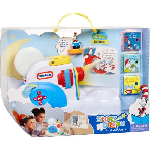 Little Tikes Story Dream Machine Dr. Seuss Starter Pack, Storytime, Books, Audio Play Character, Gift and Toy for Toddlers and Kids Girls Boys Ages 3  Years