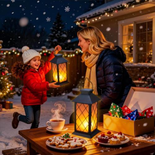 Solar Lanterns Outdoor Waterproof, 2 Pack 13 Metal & Glass Hanging Solar Lantern Lights, Cross Pattern IP46 Decorative Outdoor Solar Lanterns for Patio Table Yard Porch Garden Decor