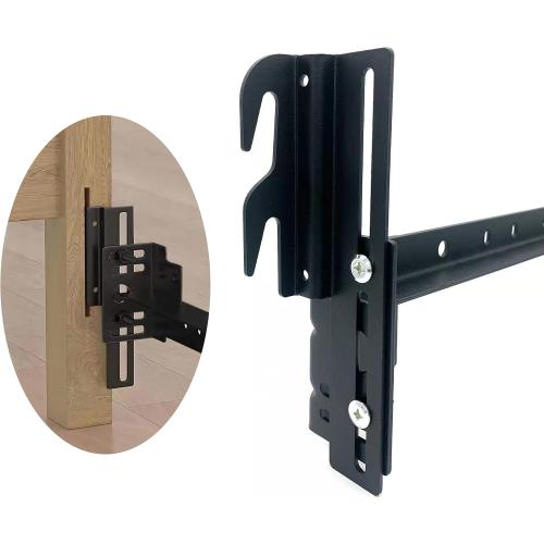 ZhouDaShu Headboard Adapter Brackets, Bed Frame Hooks, Headboard Brackets for Metal Bed Frame, Headboard Attachment Kit, 2Pcs Hook on Bed Frame, Headboard Connectors for Full to Queen