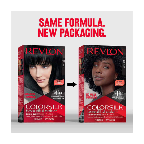 Revlon ColorSilk Permanent Hair Color - 10 Black, 1 ct