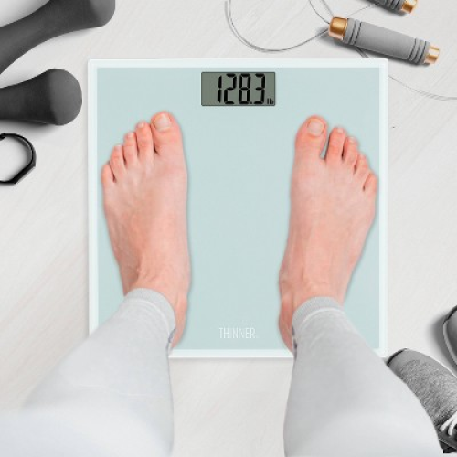 Thinner Glass Weight Scale Silver