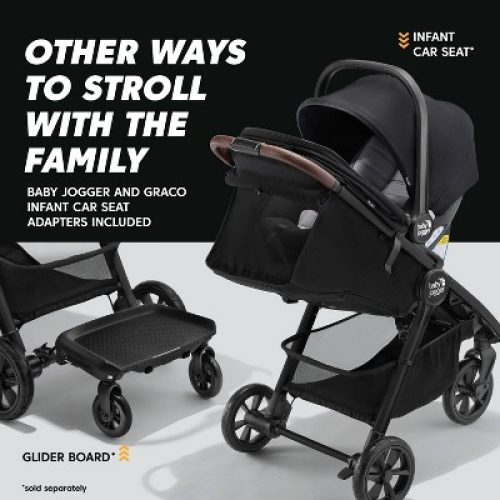 Baby Jogger City Mini GT3 All-Terrain Full Size Stroller - Frosted Ivory: Single Configuration, 65lbs Max Capacity, Rubber Tires