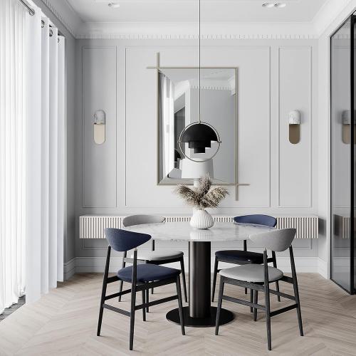 DWCN Room Darkening Curtains for Bedroom 70 x 63 Inch Long Greyish White