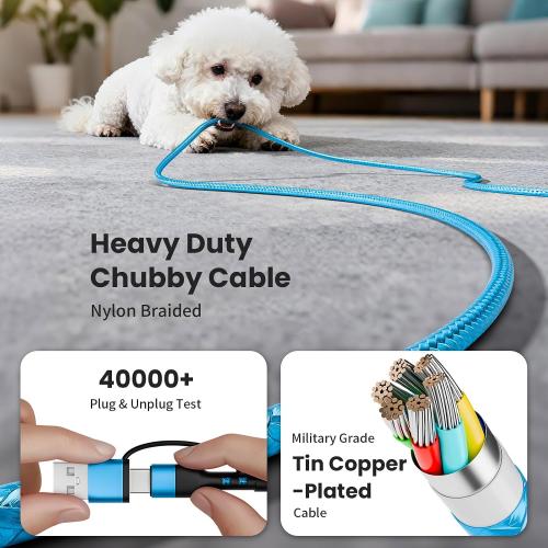 Dual USB C Multi Charging Cable with iWatch Charger Cruise Essentials 2026