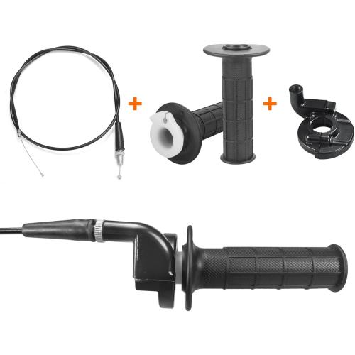 HOLATO PZ19 Carburetor Carb Air Filter Throttle Handle Grips Cable for 50cc 70cc 90cc 110cc 125cc Tao Tao GK110 Baja SSR Apollo Coolster Chinese Four Wheeler ATV Go Kart CRF50 XL70 Dirt Pit Bike Black