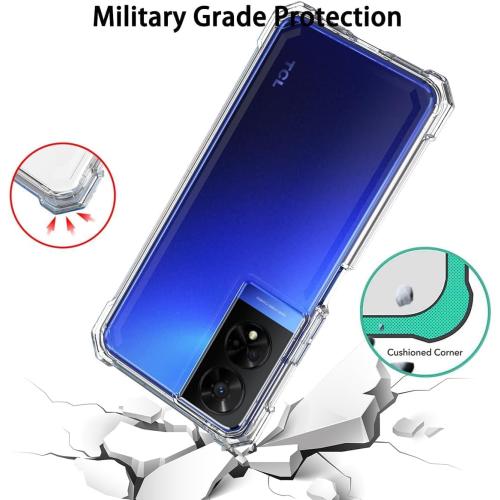 for TCL 50 XE NXTPAPER 5G, TCL 50XE 5G - Full Cover Shockproof Protective Phone Case - Clear