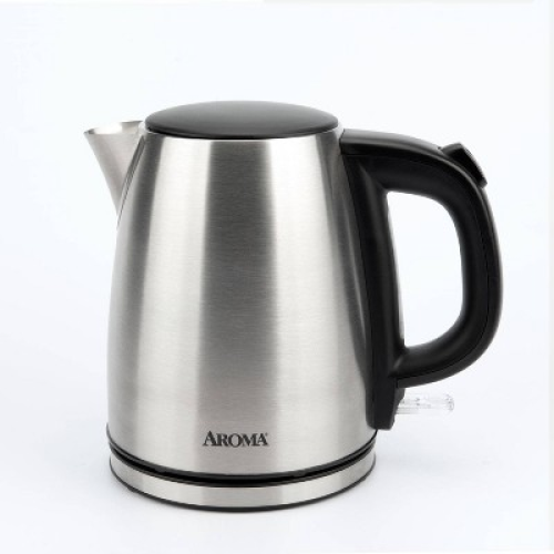 Aroma 1L Electric Water Kettle - Stainless Steel ❗MAY HAVE MISSING PIECES/NEEDS CLEANING ❗
