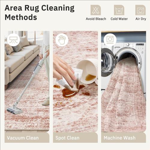Washable Area Rug 9x12 Large