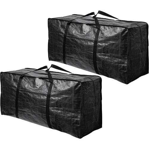 68.5 GAL XXL Jumbo Extra Large Heavy Duty Stronger Handles Storage Bags Moving Totes Zippered Reusable Wrap Around Handle Storage Totes