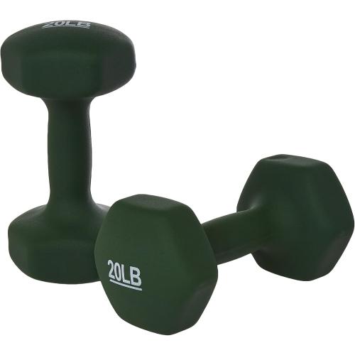 Amazon Basics Neoprene Dumbbell Hand Weights for Exercise and Muscle Toning