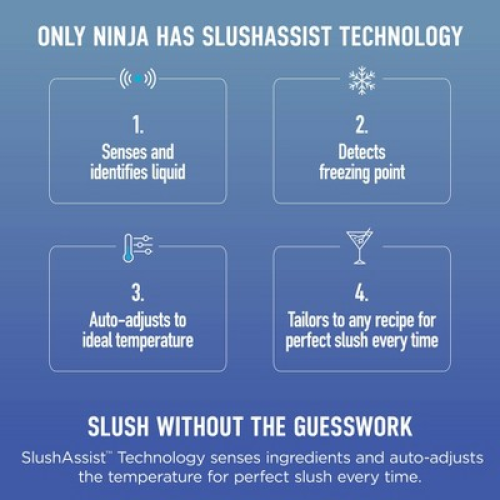 Ninja SLUSHi Max Smart Frozen Drink Maker Blue/Peach FS605