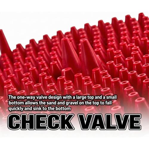 10.4 Car Wash Bucket Grit Trap Insert, 2-Pack with Mitt, Red