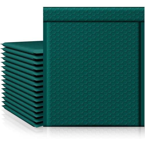 10pieces Fuxury Forest Green Bubble Mailers 8.5x12 Usable 8.5x11 Padded Envelopes