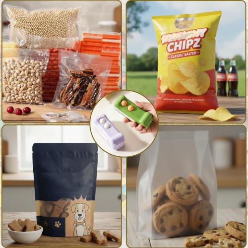 2 in 1 Mini Bag Sealer with Cutter and Magnet