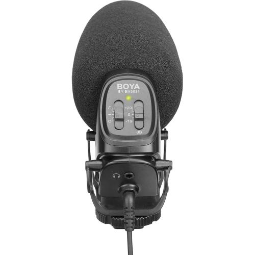 Boya BY-BM3031 – Supercardioid Condenser Microphone That Delivers Sound for DSLRs, camcorders, Audio recorders and More, Black