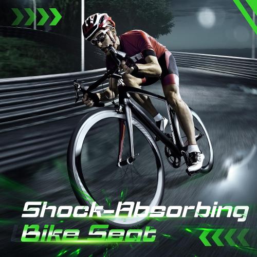 Zacro Bike Seat Cushion - Gel Padded Cover for Men Women Comfort, Extra Soft Exercise Bicycle Compatible with Peloton, Stationary or Cruiser Seats