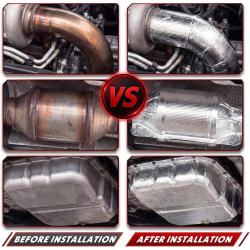 Amylove Aluminized Heat Shield Mat Thermal Barrier, 1 Pcs,