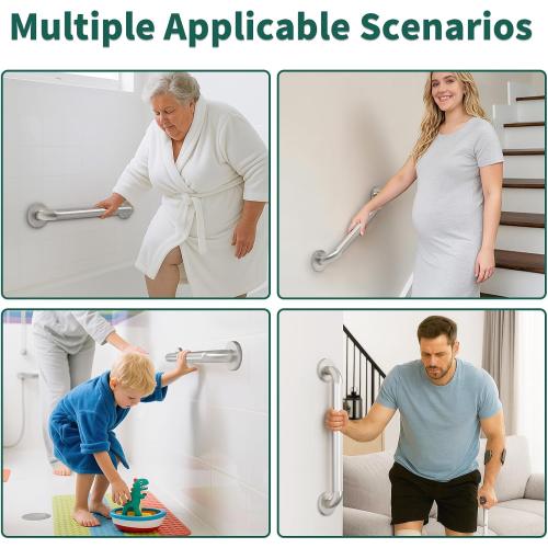 Shower Grab Bars for Seniors, Bathroom Safety Bar 12 Inch