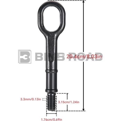 Tow Hook Tow Eye Compatible with Volkswagen Beetle CC Golf Jetta Passat Tiguan A3 Q7 TT TTS (Replaces 1T0805615A)