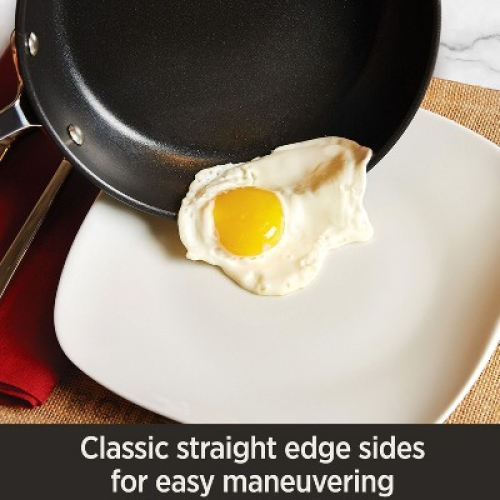 All-Clad 12 Nonstick Chef's Pan with Lid, HA1 Hard Anodized Cookware, Black