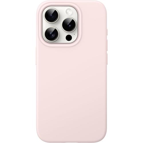 JETech Silicone Case for iPhone 15 Pro, Light Pink