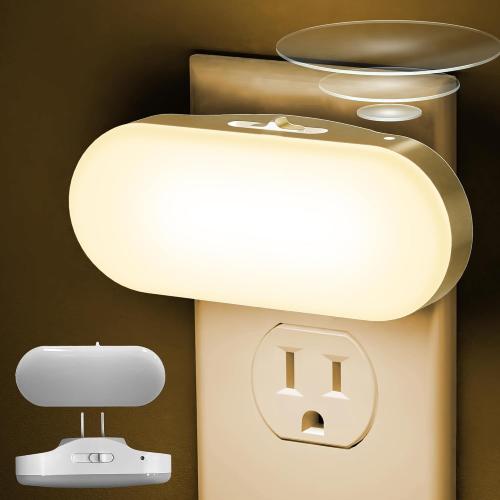 DORESshop Night Lights Plug into Wall,[2 Pack] 1W 3000K Led Night Light