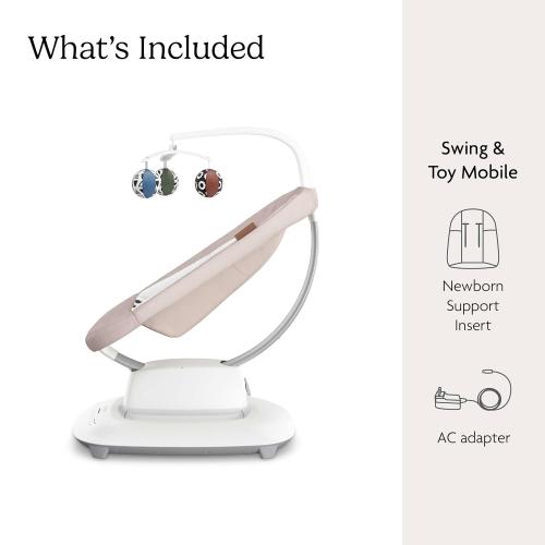 UPPAbaby Mamaroo Smart Swing with MotionSync & Newborn Insert - Charlie