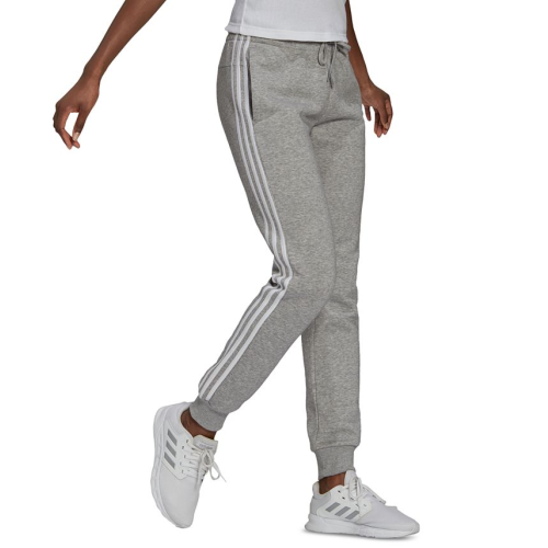 Medium - adidas Women's 3-Stripe Cotton Fleece Sweatpant Jogger - Gray - M