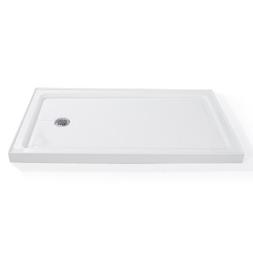 Acrylic Shower Base Durable Rectangular Pan with Stainless Steel Drain (Right/Left/Center) Easy Assembly &  (See Attached Photo)