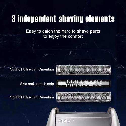 Series 7 70S Replacement Head for Foil Shaver Compatible with Braun Series 7 Shavers 720, 750CC, 760CC, 790CC, 9565 (2 Pack)