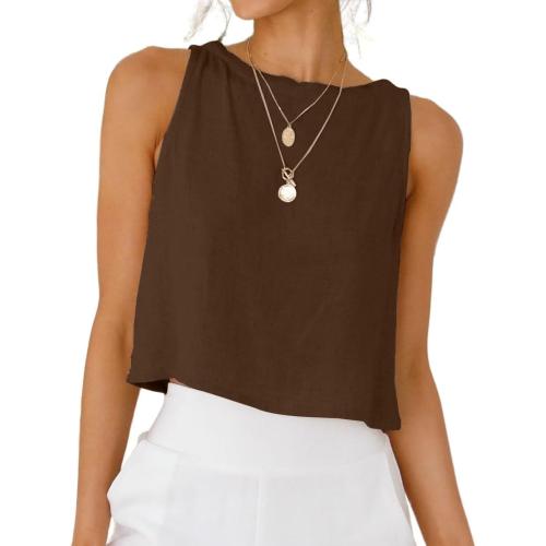 Khaki KidsTank Tops 2026 Spring Summer Beach Sleeveless Tops size 8