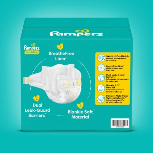 Pampers Swaddlers Active Baby Diapers Jumbo Pack - Size Preemie - 27ct