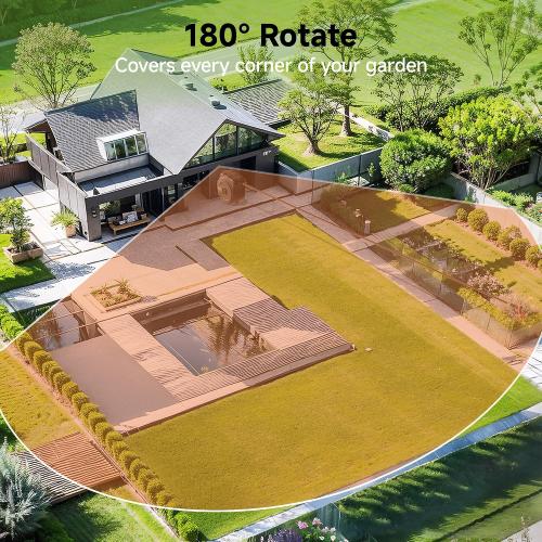 Giraffe Tools Retractable Garden Hose Reel 1/2130FT Wall Mount Auto Rewind | Any Length Lock,Auto Rewind System,180° Swivel Bracket,Heavy Duty Hybrid Hose,Easy to Assemble,7 Spray Patterns