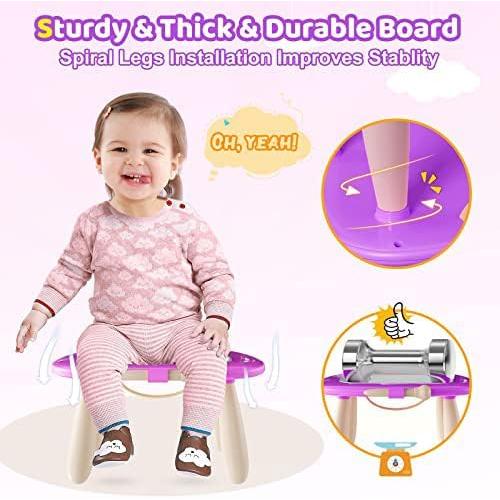 Kikidex Toddlers Toys Age 1-3, Magnetic Drawing Board, Doodle Board Pad Learning and Educational Toys for 1 2 3 Year Old Kids Birthday Gift (Purple)