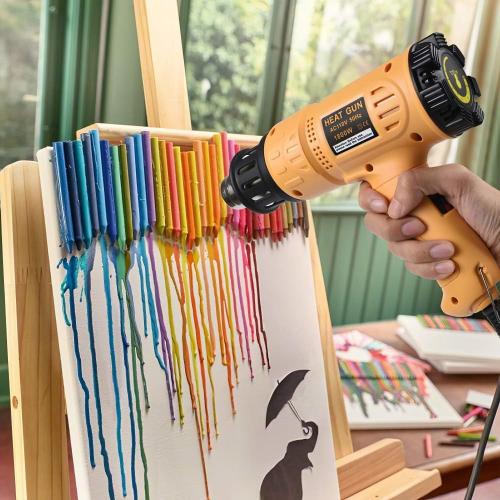 SEEKONE 1800W Heat Gun Variable Temp 122℉-1202℉ for Crafts, Shrink Wrap