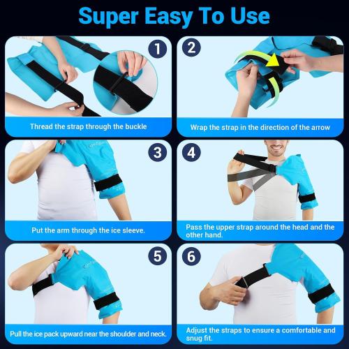 Comfytemp Shoulder Ice Pack, Rotator Cuff Cold Therapy Wrap (Large/X-Large)