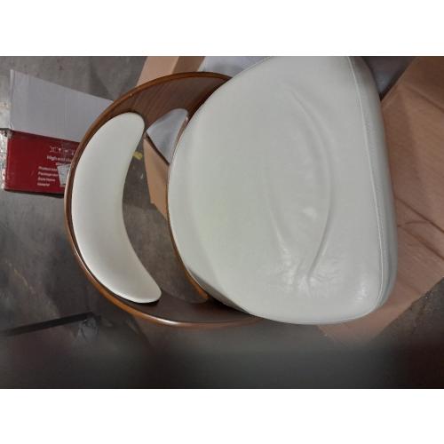 26 Swivel Upholstered Counter Height Bar Stools Set of 2 with Back, Cream