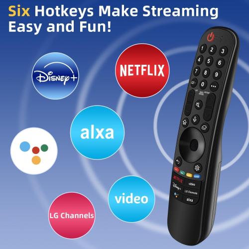Replacement for LG TV Remote, for All 2019-2025 LG Remote Control for Smart TVs with Voice and Pointer Function, for LG Magic Remote. 1-Year Warranty.