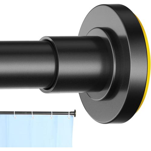 CorkLatta 1 Heavy Duty Black Shower Curtain Rod 31 to 80 Inch,Adjustable
