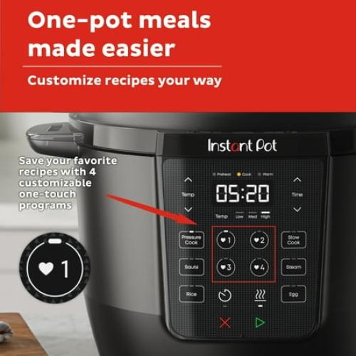 Instant Pot RIO Chef Series 6 Qt Pressure Cooker and Multi-Cooker