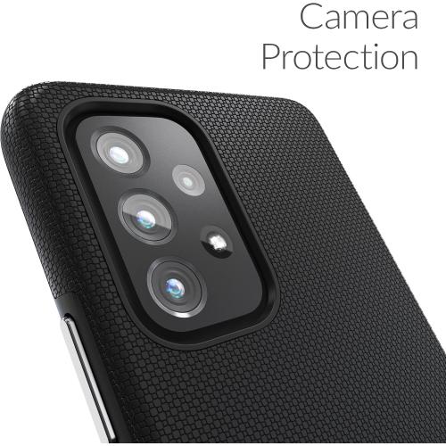 Crave for Samsung Galaxy A53 Case, Shockproof Protection Dual Layer Case for Galaxy A53 5G (6.5 inch) - Black