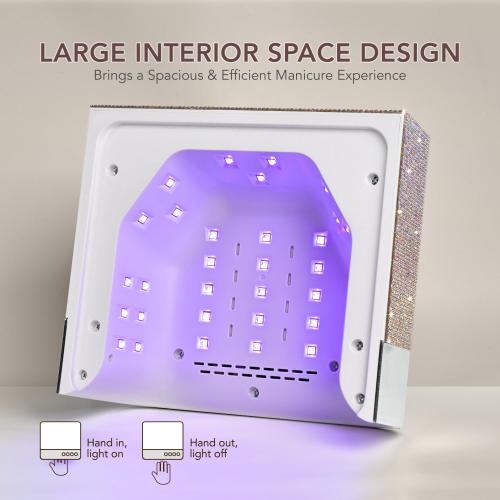 GAOY Professional UV Nail Lamp, Big Cavity Design for Long Nails, Diamond