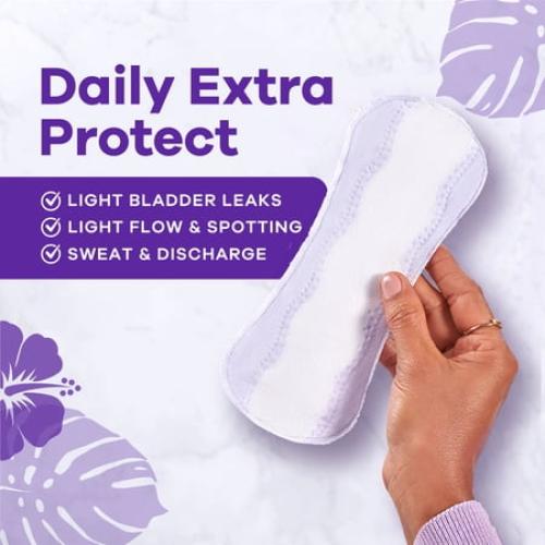 Always Anti-Bunch Xtra Protection Daily Liners, Long, Unscented, 136 CT