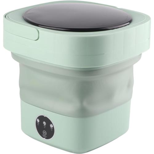 Portable Washing Machine, 6.5L Mini Washer and Spin Dryer, Portable Mini Washing Machine with Spin, Portable Washer and Dryer Combo for Apartments, RV, Travel, Hotel (Green)