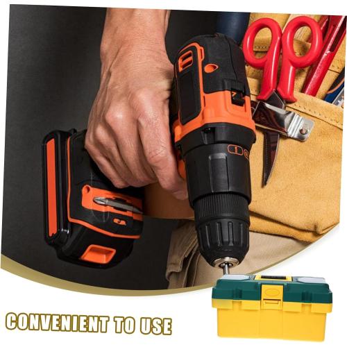 LITTLE DIRTY‼️Large Capacity Plastic Toolbox Organizer Locking Portable Lightweight Tool Storage Box for Handheld Tools Multipurpose Industrial-grade Storage for Outdoor and Travel Use
