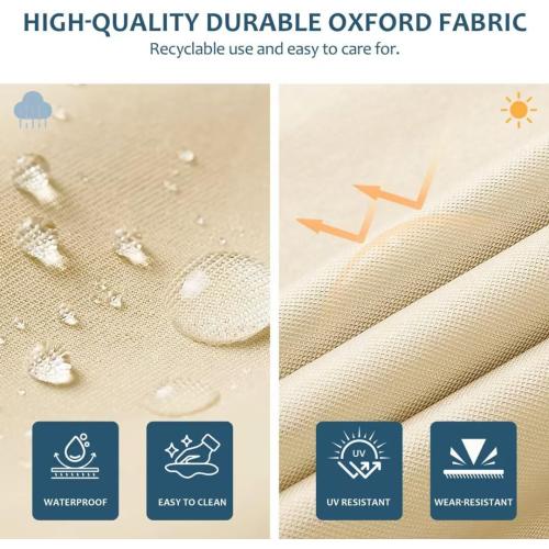 Outdoor Chair Cushions , 19x19 Tufted Outdoor Seat Cushions, Waterproof Patio Furniture Cushions,Navy Blue